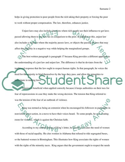 Legal Aspects of Nonviolent Direct Action