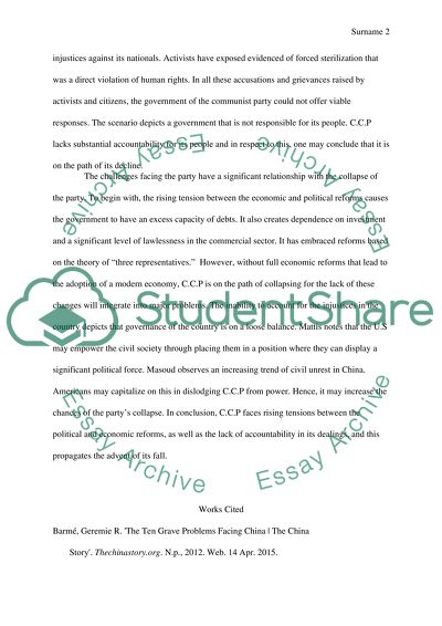 The Future of the Chinese Communist Party