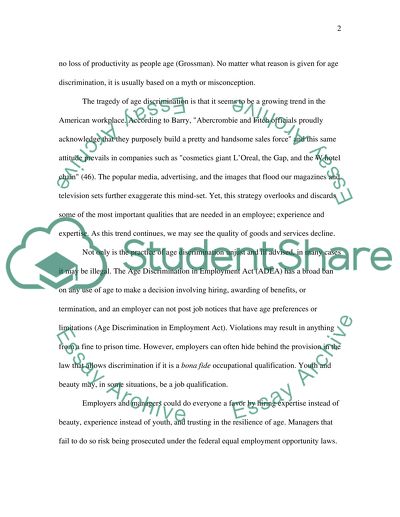 Age discrimination team project