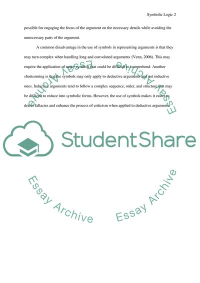 Advantages and Disadvantages of Symbolic Logic