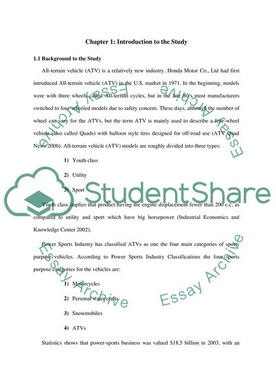 Foreign Market Entry Strategy for Companies in European ATV Industry