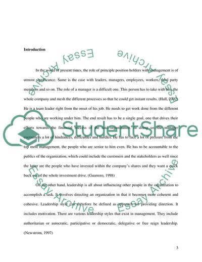 Are There Differences between a Leader and a Manager