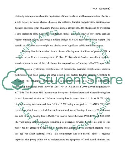 National Health and Nutrition Examination Survey