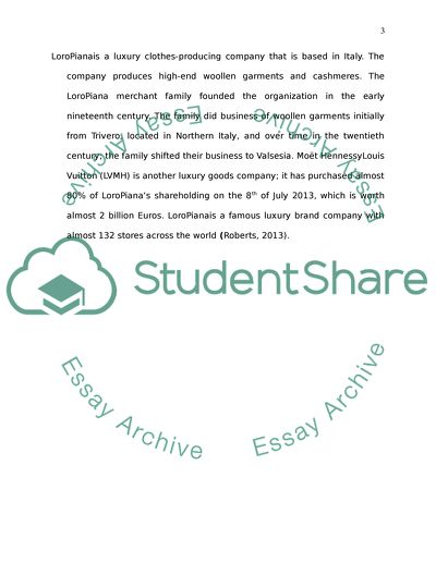 Luxury Marketing Project: LoroPiana