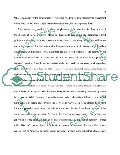 Social Conditions that Make Freedom Possible