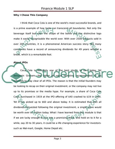 FIN501 - Strategic Corporate Finance - Mod 1 SLP