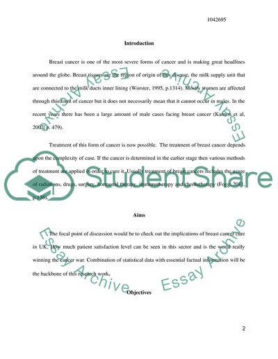 Patient Satisfaction for Breast Cancer in Primary Care in the UK