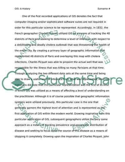 geographic information system essay