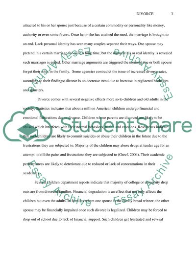 Divorce: Long-Term Implications for Children