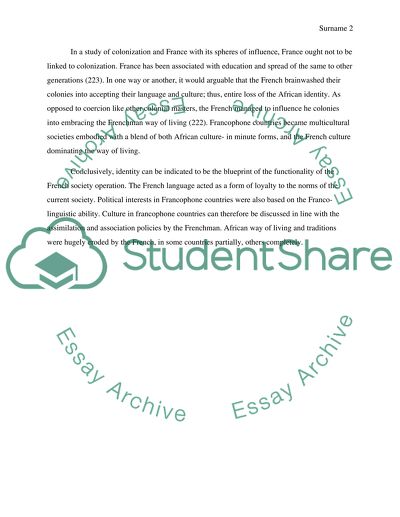 French colonisation in popular culture of francophone countries