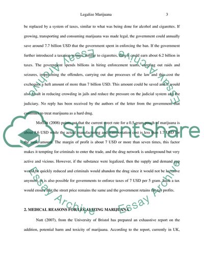 Reason for Legalizing Marijuana