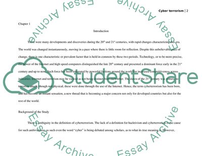 Targets for Cyberterrorism