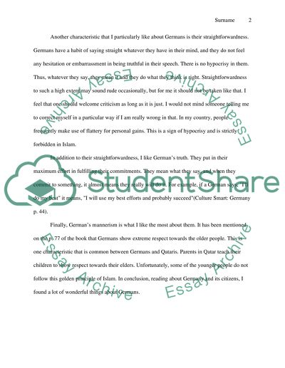 Comparison between the characteristics of citizens of Germany and Qatar