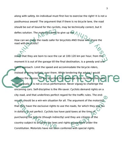 How can we make the roads safer for those who share the road with bicyclists