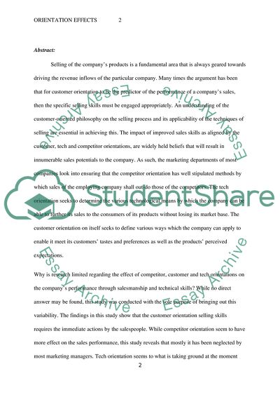 Performance through Salesmanship and Technical Selling Skills