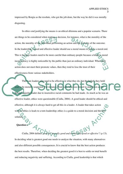 Applied Ethics