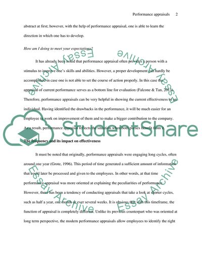 Performance Appraisals