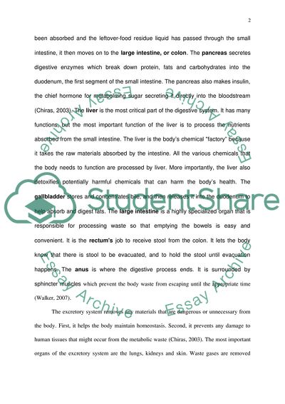 The Digestive and Excretory Systems