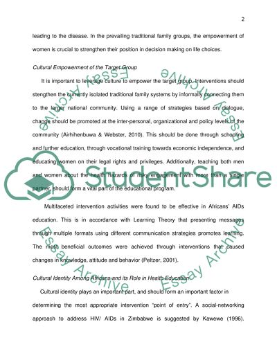 Health Education Program in Africa