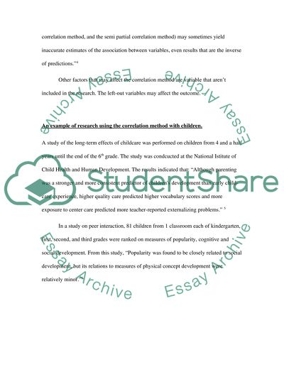 What is the Correlation Method