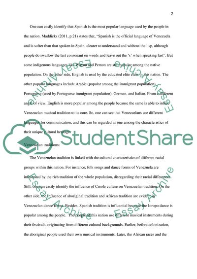 Venezuela: Cultural Critique