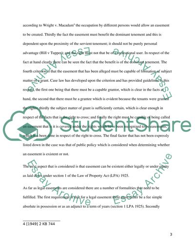 The Law on Easements