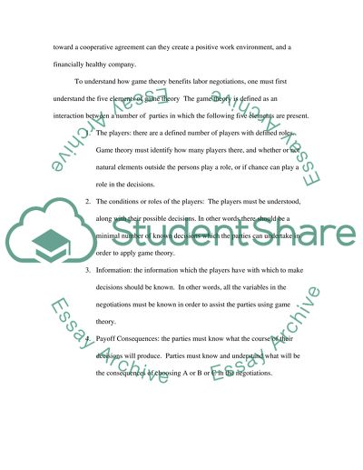 Advantage of Game Theory Application in the Work of Trade Unions, Business and Politics