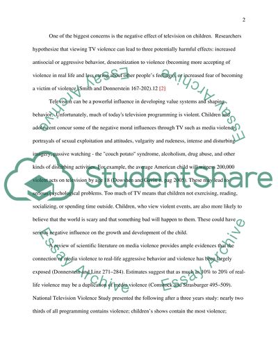 Violence on Television