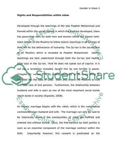 Rights and Obligations of Spouses in Islamic Marriage