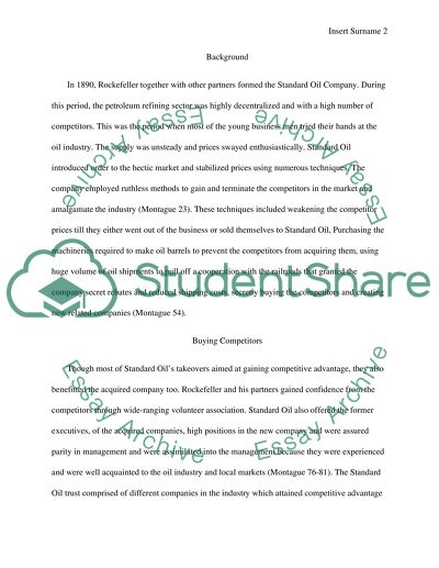 Standard Of Monopolized The Oil Industry