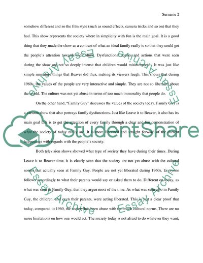 A description of the values of the 1960s and compared to the values of today