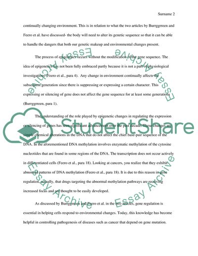 The Process of Epigenetics