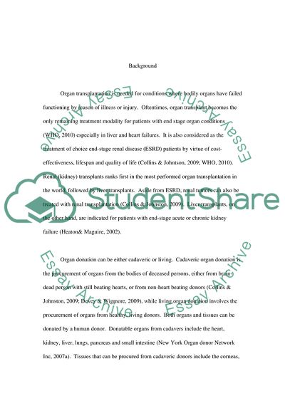 Characteristics of Living Organ Donors among the UK Population