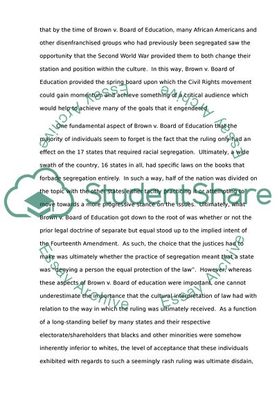 Brown v. Board of Education