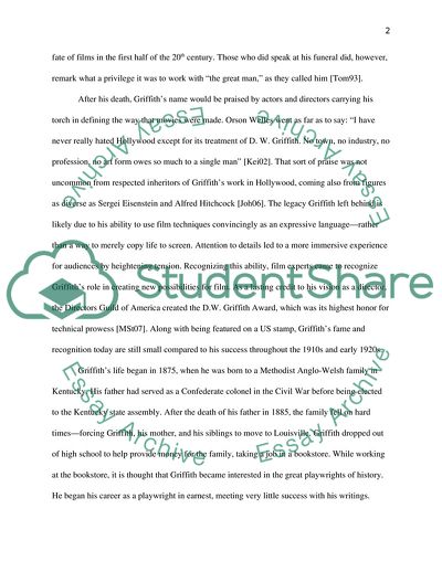 D.W. Griffith - The Birth of an Art Form