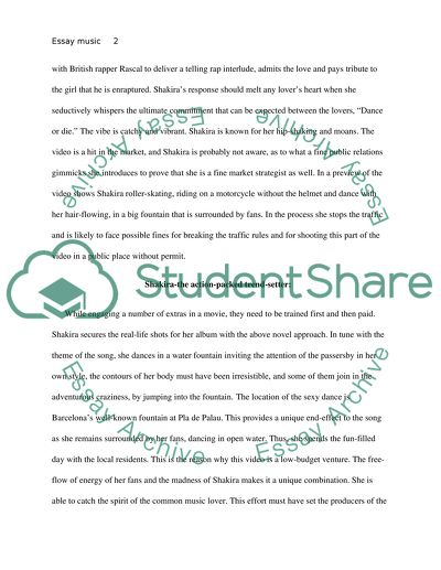 Analysis Of The Shakiras Music