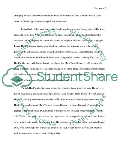 A Huck in Mark Twains Novel Huckleberry Finn