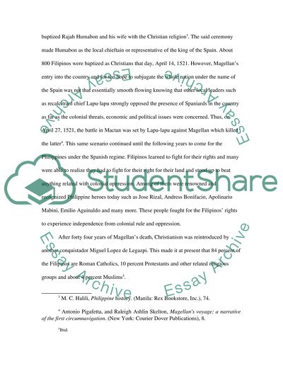 The Colonialism in the Philippines