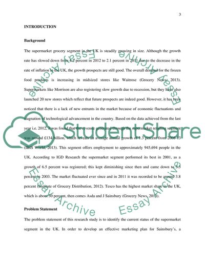 How Can Sainsburys Develop an Effective Marketing Plan to Position Themselves in the UK Supermarket