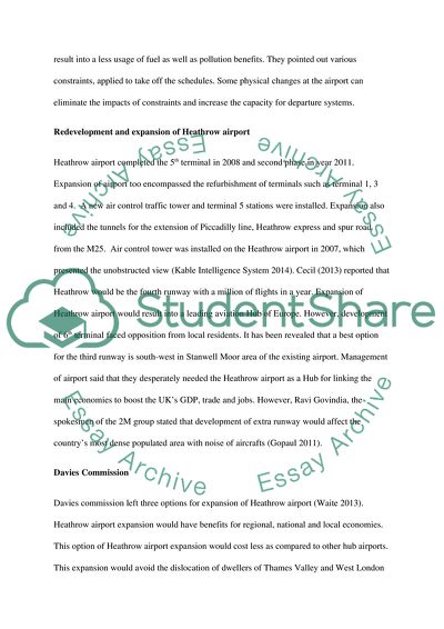 The future of London Heathrow Airport
