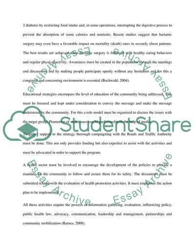 Building Blocks for Health Promotion