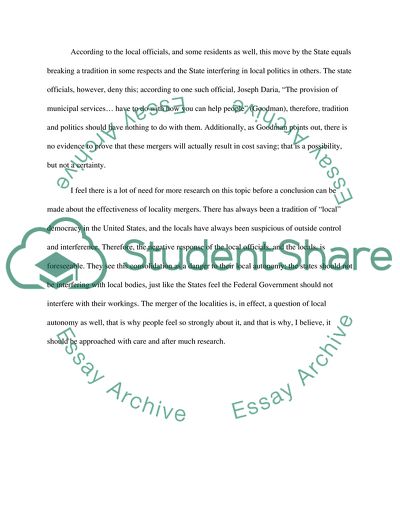 Attempted Merger Article Analysis