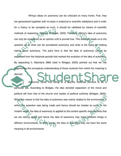 Everyone Needs a Balance between Individual Autonomy and Groupthink