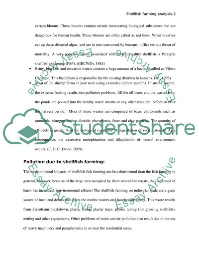 Threats to Human Health: Shellfish Farming