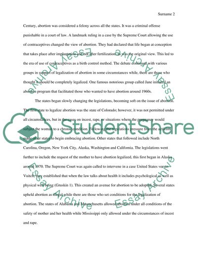 Abortion law and policy