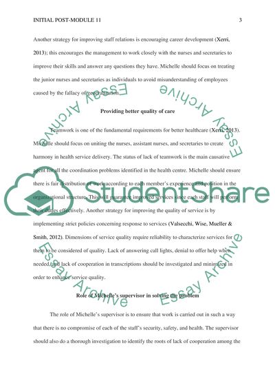 Initial Post- Module 11