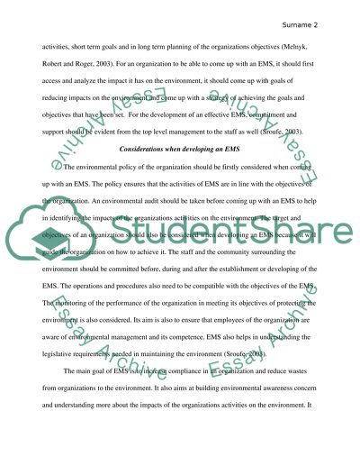 Reflective Account of Environmental Assessment