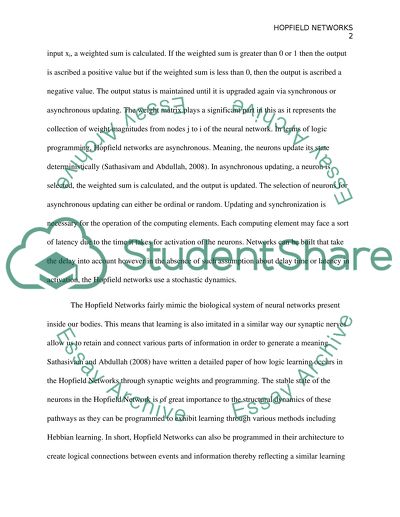 A Model of Artificial Networks