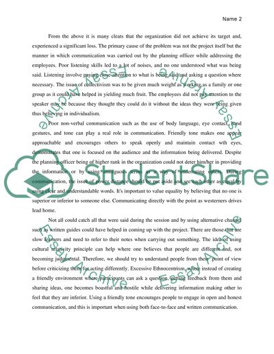 Communication Analysis