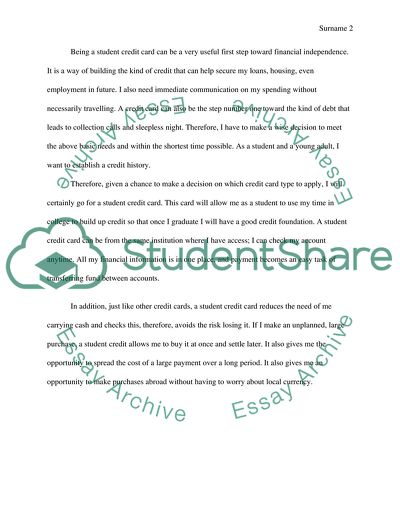 Credit Card Standards